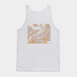 Rose gold marble dazzling swirl Tank Top